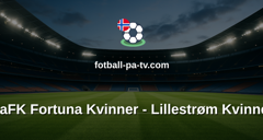 Toppserien: AaFK Fortuna Kvinner - Lillestrøm Kvinner
