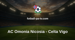 Europa League: AC Omonia Nicosia - Celta Vigo