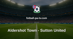 National League: Aldershot Town - Sutton United