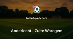 Belgian Pro League: Anderlecht - Zulte Waregem