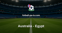 Fotball-VM: Australia - Egypt