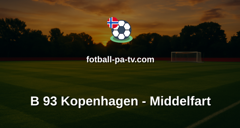 NordicBet Liga - 1. divisjon Danmark : B 93 Kopenhagen - Middelfart
