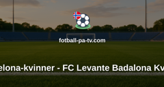 Primera División Femenina: Barcelona-kvinner - FC Levante Badalona Kvinner
