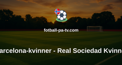 Primera División Femenina: Barcelona-kvinner - Real Sociedad Kvinner