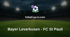 Bundesliga: Bayer Leverkusen - FC St Pauli