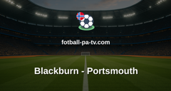 Championship: Blackburn - Portsmouth