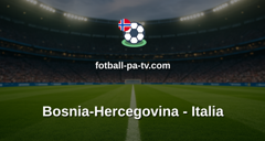VM-kvalifisering: Bosnia-Hercegovina - Italia