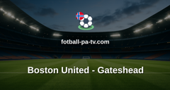 National League: Boston United - Gateshead