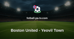 National League: Boston United - Yeovil Town