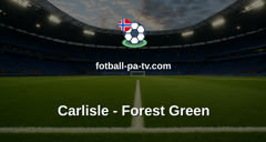 National League: Carlisle - Forest Green