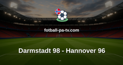 Bundesliga 2: Darmstadt 98 - Hannover 96