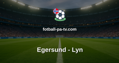 OBOS-ligaen: Egersund - Lyn