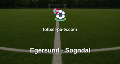 OBOS-ligaen: Egersund - Sogndal