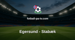 OBOS-ligaen: Egersund - Stabæk