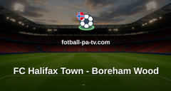 National League: FC Halifax Town - Boreham Wood
