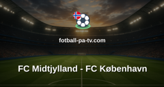 Superligaen: FC Midtjylland - FC København