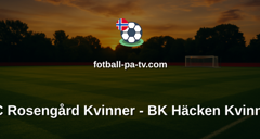 Damallsvenskan: FC Rosengård Kvinner - BK Häcken Kvinner