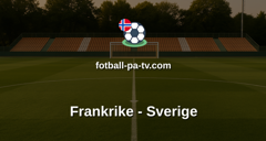 Fotball-VM: Frankrike - Sverige