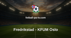 Eliteserien: Fredrikstad - KFUM Oslo