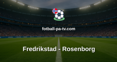 Eliteserien: Fredrikstad - Rosenborg