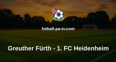 Bundesliga 2: Greuther Fürth - 1. FC Heidenheim