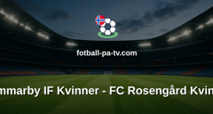 Damallsvenskan: Hammarby IF Kvinner - FC Rosengård Kvinner