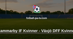 Damallsvenskan: Hammarby IF Kvinner - Växjö DFF Kvinner