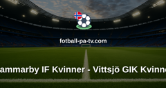 Damallsvenskan: Hammarby IF Kvinner - Vittsjö GIK Kvinner