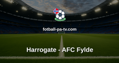 National League: Harrogate - AFC Fylde