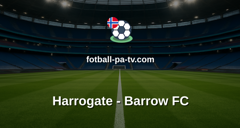 National League: Harrogate - Barrow FC