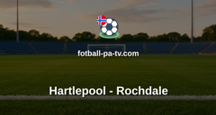 National League: Hartlepool - Rochdale