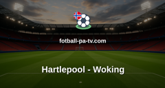 National League: Hartlepool - Woking