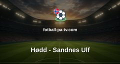 OBOS-ligaen: Hødd - Sandnes Ulf