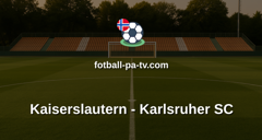 Bundesliga 2: Kaiserslautern - Karlsruher SC