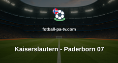 Bundesliga 2: Kaiserslautern - Paderborn 07
