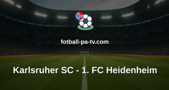 Bundesliga 2: Karlsruher SC - 1. FC Heidenheim