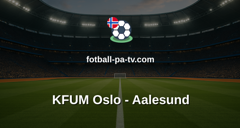 Eliteserien: KFUM Oslo - Aalesund