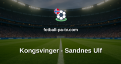 OBOS-ligaen: Kongsvinger - Sandnes Ulf