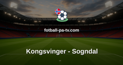 OBOS-ligaen: Kongsvinger - Sogndal