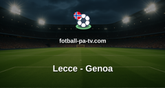 Serie A: Lecce - Genoa