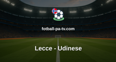 Serie A: Lecce - Udinese