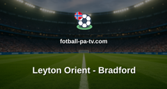 Engelsk Ligacup: Leyton Orient - Bradford