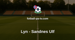OBOS-ligaen: Lyn - Sandnes Ulf