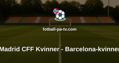 Primera División Femenina: Madrid CFF Kvinner - Barcelona-kvinner