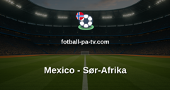 Fotball-VM: Mexico - Sør-Afrika