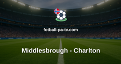 Championship: Middlesbrough - Charlton