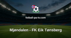PostNord-ligaen: Mjøndalen - FK Eik Tønsberg