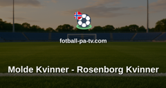 Toppserien: Molde Kvinner - Rosenborg Kvinner