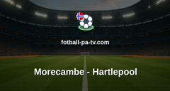 National League: Morecambe - Hartlepool