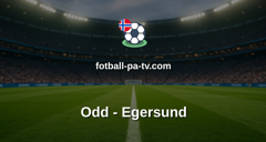 OBOS-ligaen: Odd - Egersund